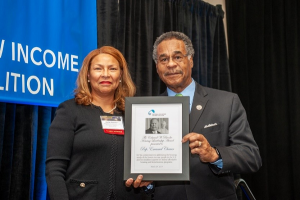 Marla Newman and Rep Emanuel Cleaver